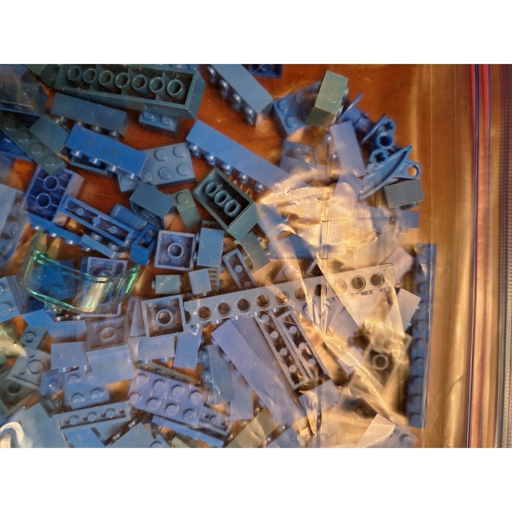 LEGO Blue Bulk Bricks and Parts 1/2 pound bag of Mixed Assorted Specialty Pieces - Picture 8 of 13
